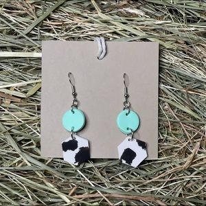 Polymer clay earrings | handmade earrings | lightweight earrings|